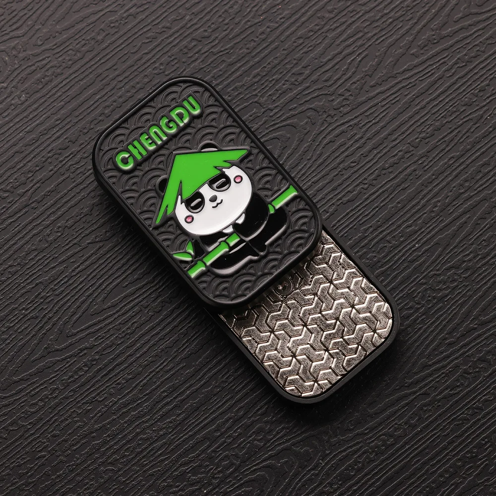 (preto) Spinner De Metal Magnético Com Placa Deslizante Mecânica Para Alívio Do Estresse - Brinquedo Tátil Anti-stress