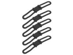 Duuti 5 Peças Correia De Silicone Para Bicicleta Suporte De Lanterna Guidão Ciclismo Acessórios Para Bicicleta Preto