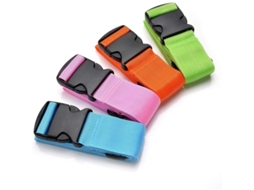 Lurelia Cinta Bagagem, Ajustável, Fivela Segura, Conjunto 4 Peças, Cores Azul/verde/rosa, 188cm, 5cm