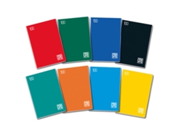 Caderno e bloco Blasetti One Color A4 18 folhas Multicolor