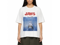 Rockinstone Jaws Movie White Adult T-shirt Size:s