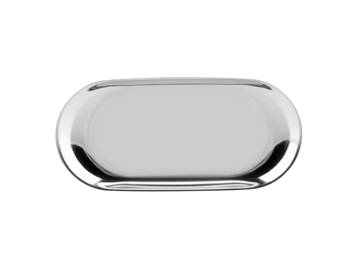 Bandeja de Armazenamento de Aço Inoxidável S/MARCA Estilo Nórdico para Cosméticos Joias Mesa de Escritório Prata S