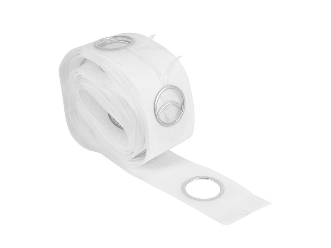 2026-cinta De Cortina Ojal 5m Con 40 Anillos 42mm Interior 52mm Exterior Polipropileno Blanco Blanco