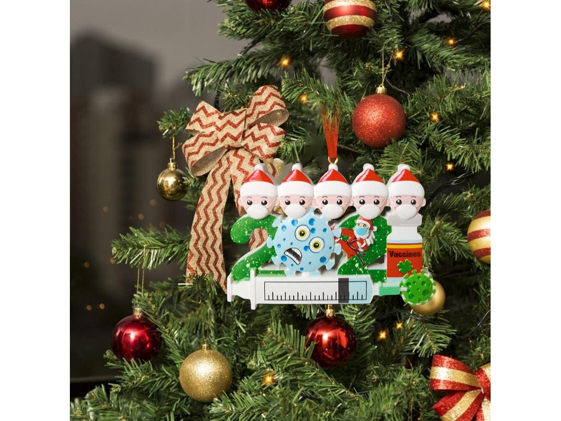 Laxiscreed Decoração De Natal Em Resina Para Árvores, Ideal Para Famílias Com 1 A 7 Sobreviventes