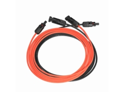 Cabo de Extensão Solar Primerox 10awg, 10 pés, com conectores MC4 macho e fêmea