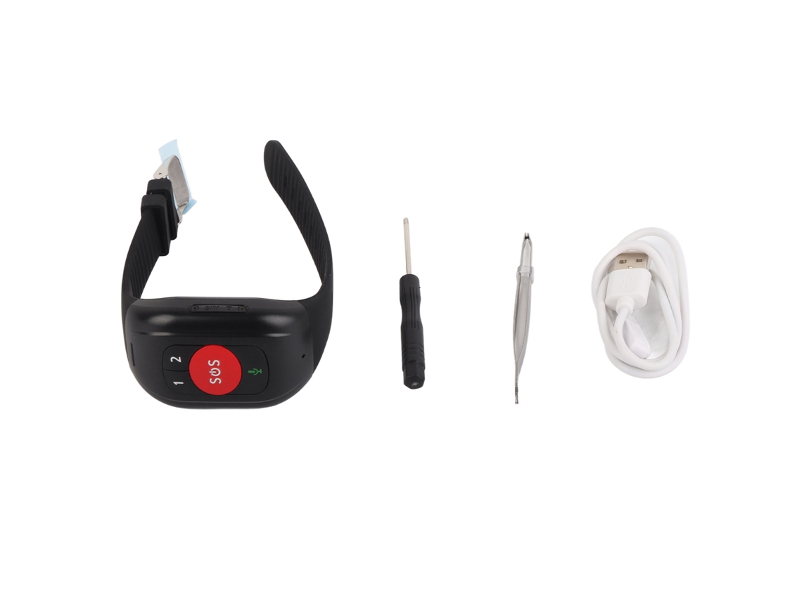 Relógio Inteligente Gps com Chamada Bidirecional Detecção de Pressão Sanguínea e Temperatura Corporal Ip67 2g Gsm para Idosos