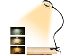Luz De Leitura Led Com 3 Modos De Cor 10 Brilhos, Lâmpada De Olho Preto