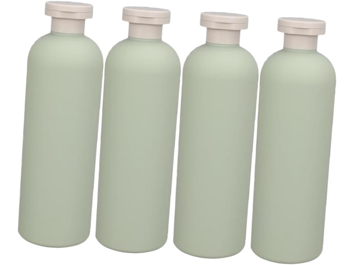 De 4 Frascos Vazios Para Shampoo E Condicionador, Ideais Para Banheiro E Viagens.