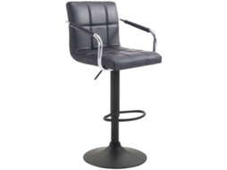 Banco de bar Lucy V2 preto/preto CLP