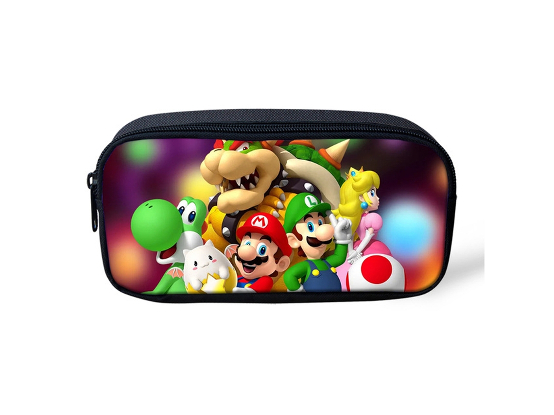 Estojo de Lápis Super Mario de Camada Única, Grande Capacidade, Organizador de Mesa, Tamanho P BRILVIBERA