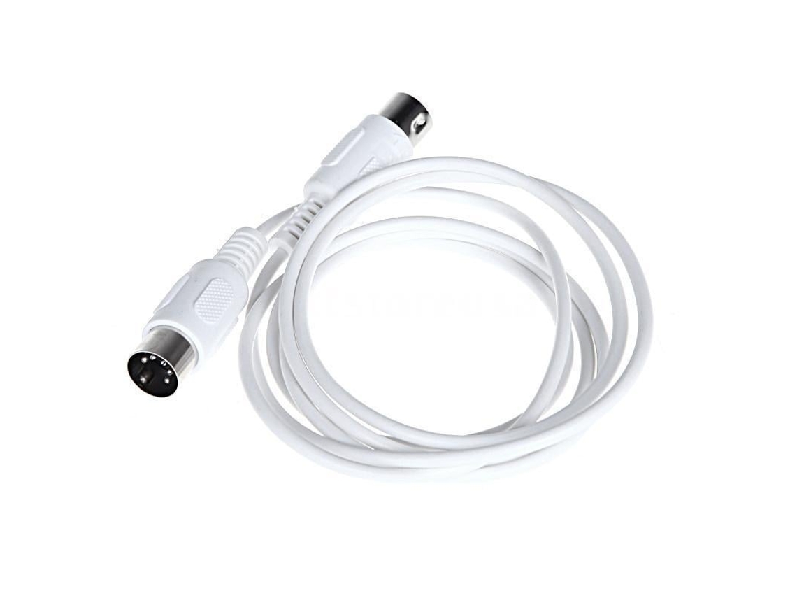 Lurelia Cabo Usb Midi Usb-a Din 5 Pinos 3 M 9.8 Pés Branco, Interface Para Teclados, Pianos E Sintetizadores, Guitarra E Baixo