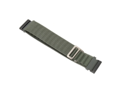 Pulseira de Nylon Tecido Elástica para Fitbit Versa 4 3 Sense 2 com Gancho G Verde Od