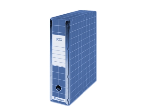 Caixa de arquivo de madeira de papelão azul RESISTO Resx401
