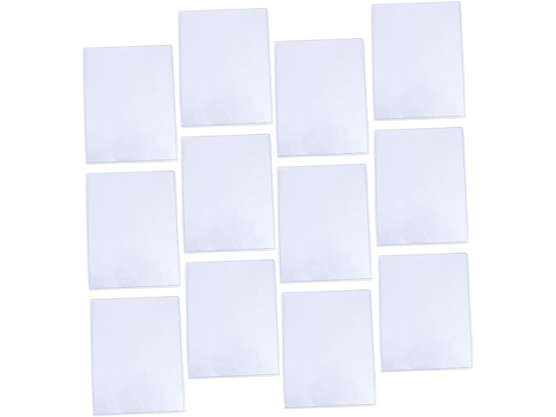 Ukcoco 12 Peças De Bolsas De Proteção Para Fotos Transparentes E Portáteis Lote De Bolsas Para Organizador E