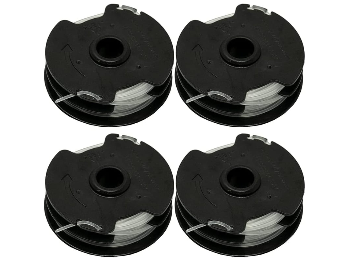 Kit De 4 Bobinas De Reposição Para Roçadora Sem Fio Parkside Prta 20-li C3 Ian351753 - 2x5m Fio De Náilon 1,4mm