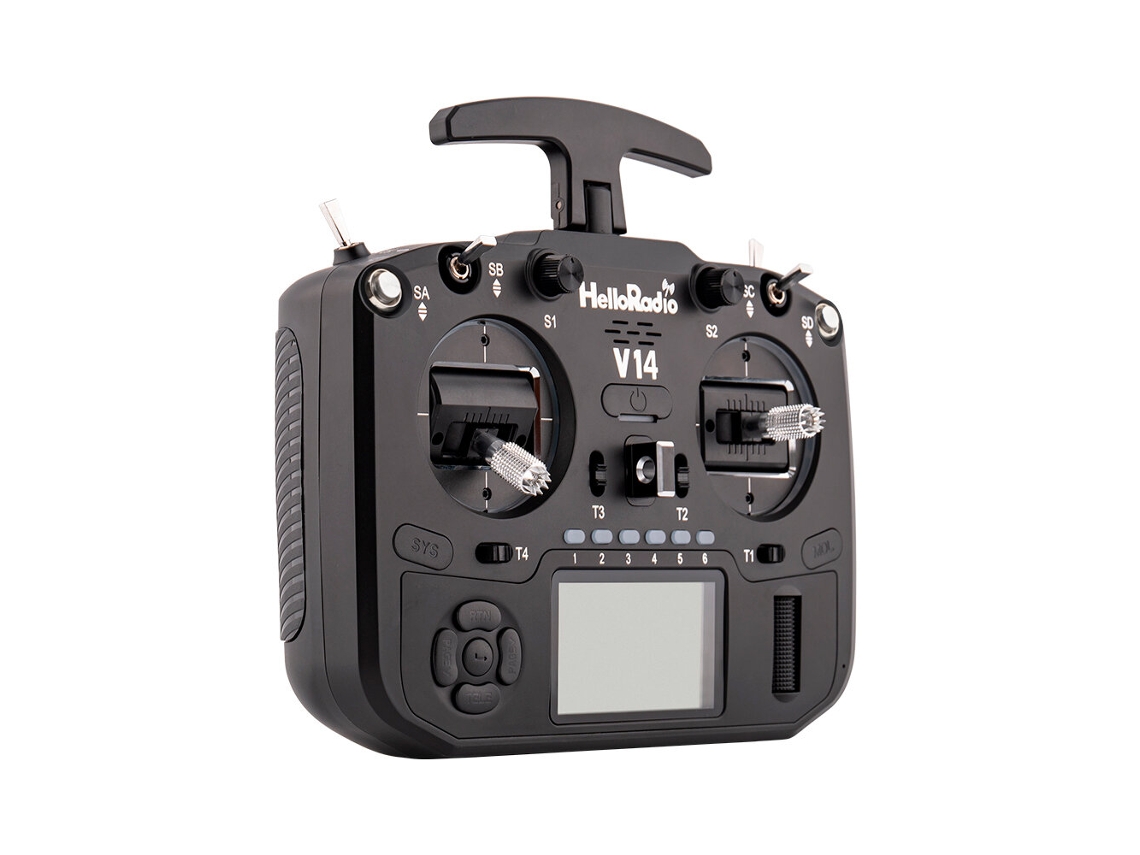 Helloradiosky V14 Pro 2.4ghz 14ch Elrs 1000mw Integrado Hall 4em1 Ia Assistente de Voz Edgetx Lcd Transmissor Rádio Drone Fpv Racer MDUG