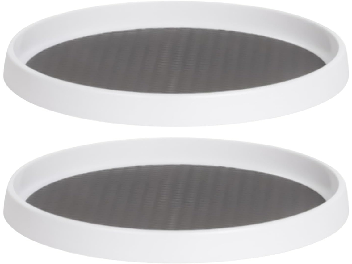Organizador Giratório, Suporte De Armazenamento Giratório, Bandeja Antiderrapante, Design Compacto De 25 Cm Que