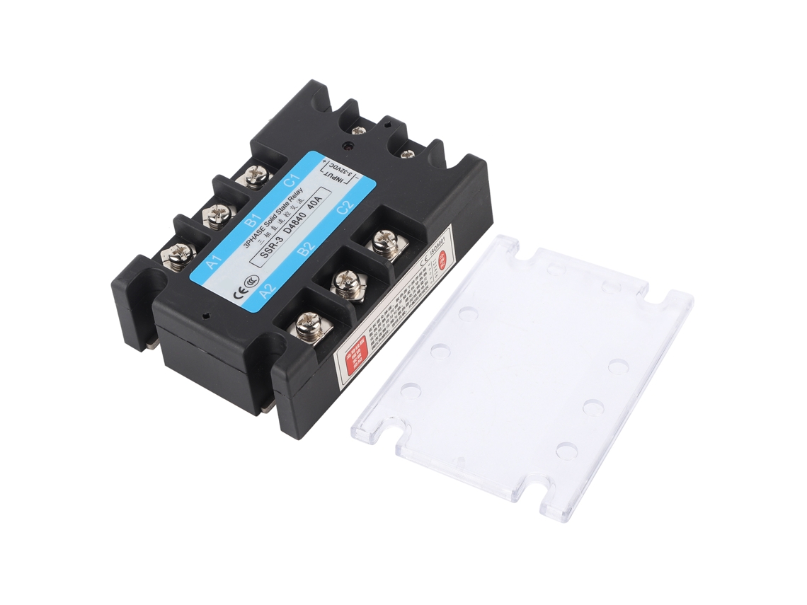 Relé De Estado Sólido Trifásico Ssr-3 D4840 40a Dcac 480v Equipo De Control De Distribución