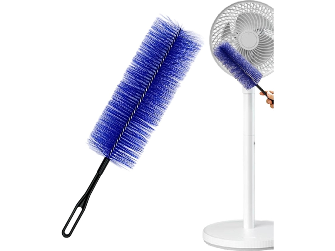 Escova De Limpeza Ventilador Reutilizável E Flexível Em Microfibra