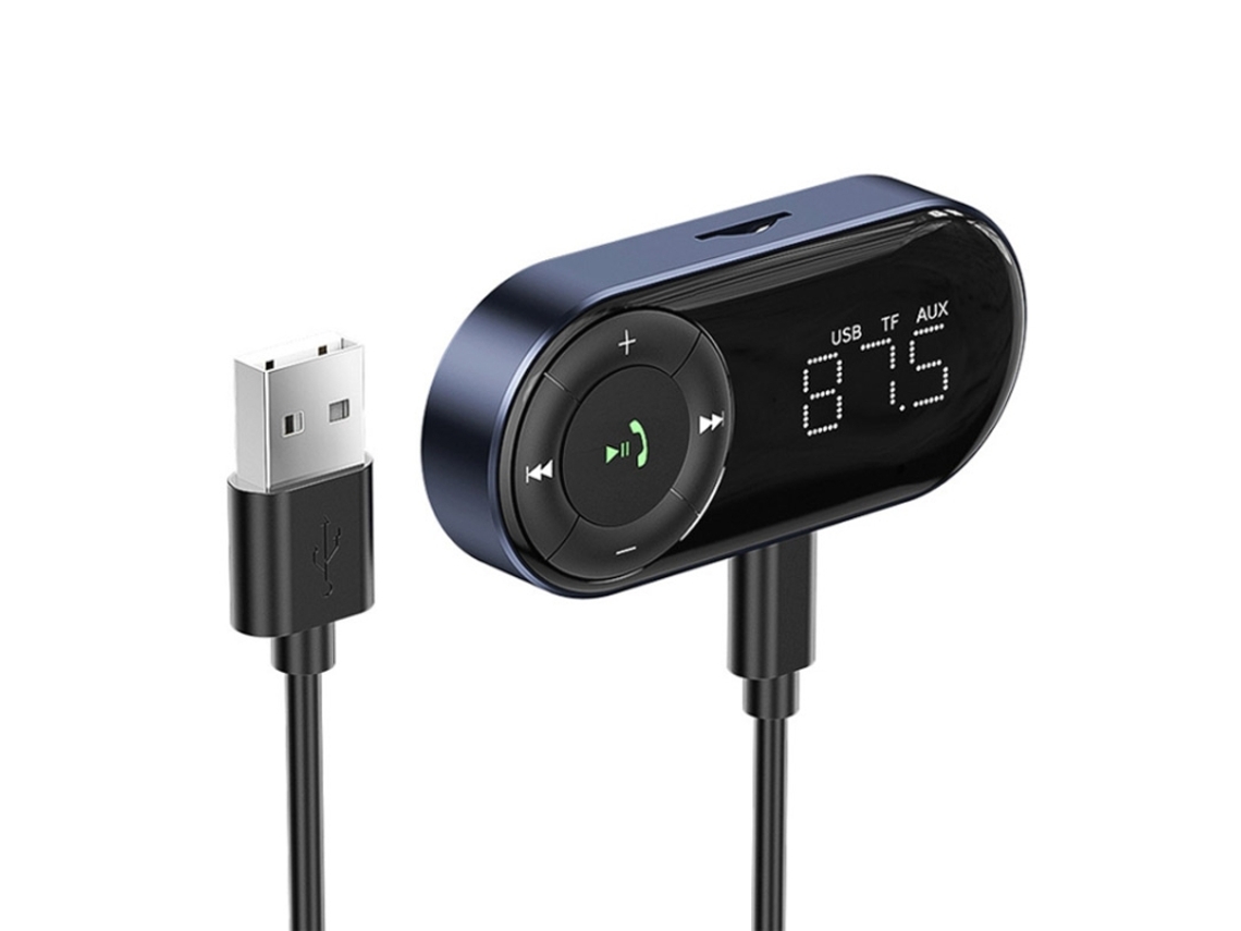 Receptor Bluetooth para carro ZRUXE 5.2 com chamadas mãos livres e display led (compatível com aux e fm) | ZRUXE