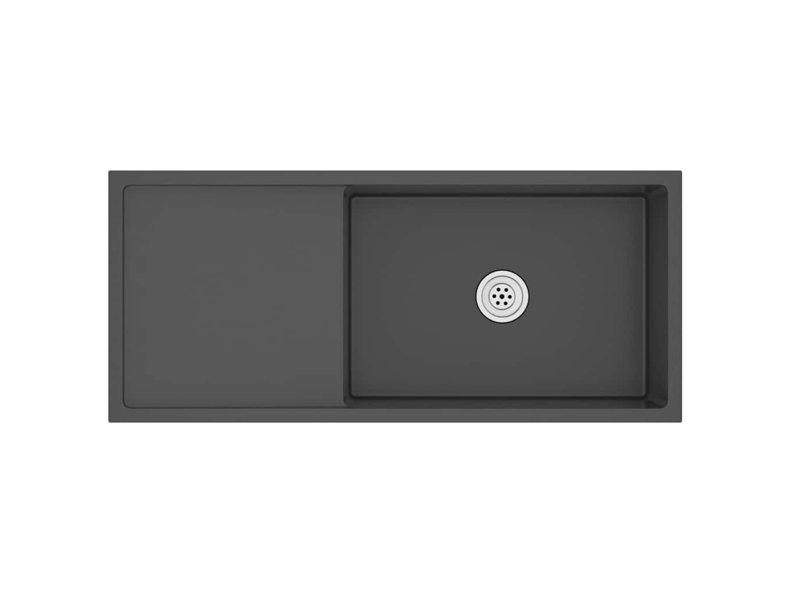 Kitchen Sink, Kitchen Sinks Vidaxl Preto Aço Inoxidável (100 X 44 X 20 Cm)