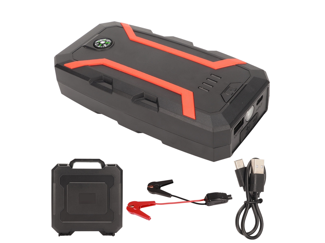 Mali iniciador de Carro com Bateria 2000a 16000mah para Motores Gasolina Até 7.2l e Diesel 5.5l com Proteção Múltipla