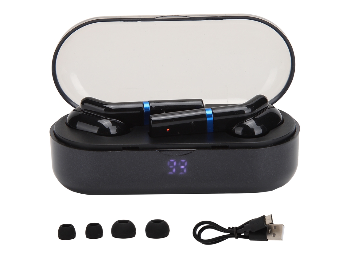 Auriculares Estéreo Inalámbricos Bluetooth 5.0 Tws con Estuche de Carga para iPhone Huawei Deportes S/MARCA