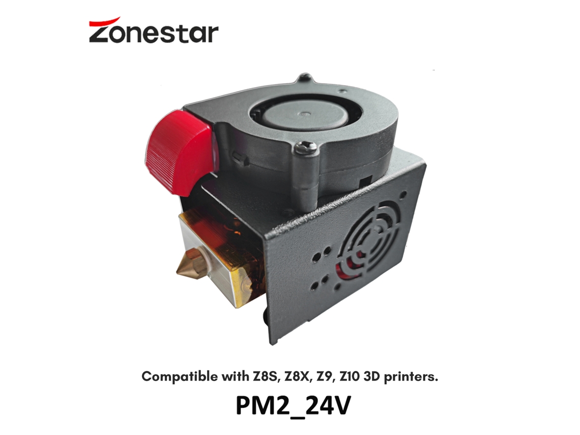 Hotend 2-in-1-out Zonestar Cabeça De Impressão 24v Compatível Com Impressoras 3d Z8s/z8x/z9/z10 Pla Abs Petg Hips