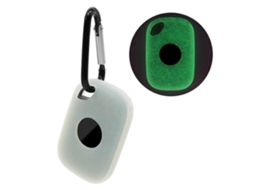 Capa De Silicone Lurelia Para Tile Pro 2024, Proteção De Rastreador Bluetooth Tipo Q Com Fivela - Verde Luminoso