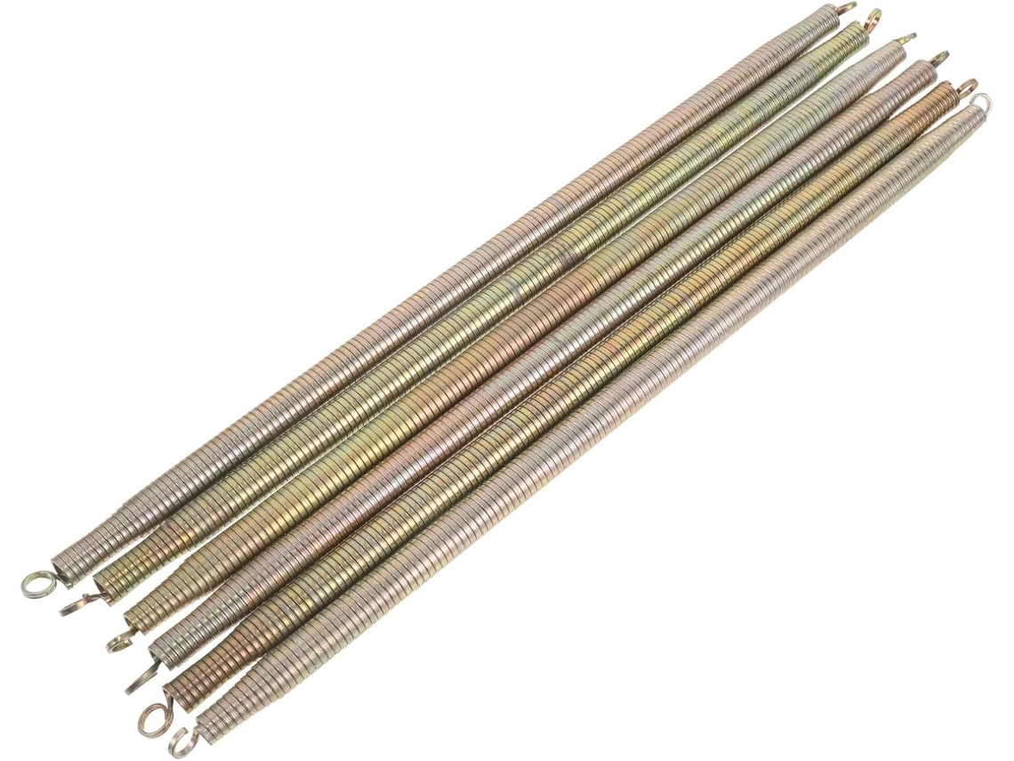 Conjunto De 6 Molas Tensão Metálicas Com Estrutura Tubular Curvada Para Gavetas E Portões Jardim, Com Fechamento