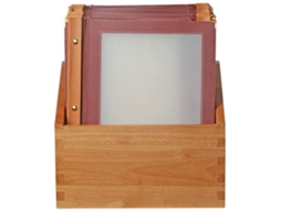 Caixa de Armazenamento SECURIT + 20 Suportes Para Menu Mc-Box-Wra4-Wr e Vermelho
