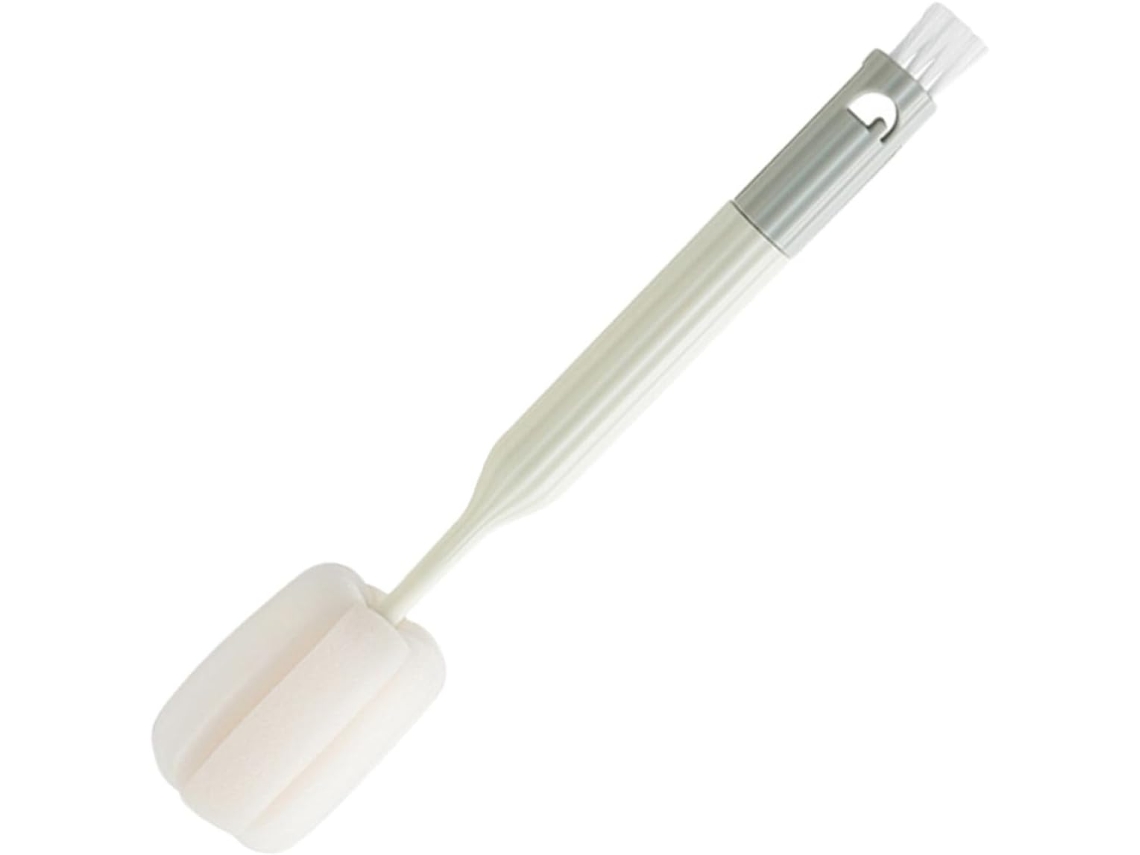 Escova De Limpeza Ergonômica Osaladi Para Mamadeiras E Copos, Com Cabeça De Esponja, Feita De Pp E Nylon, Leve E Segura