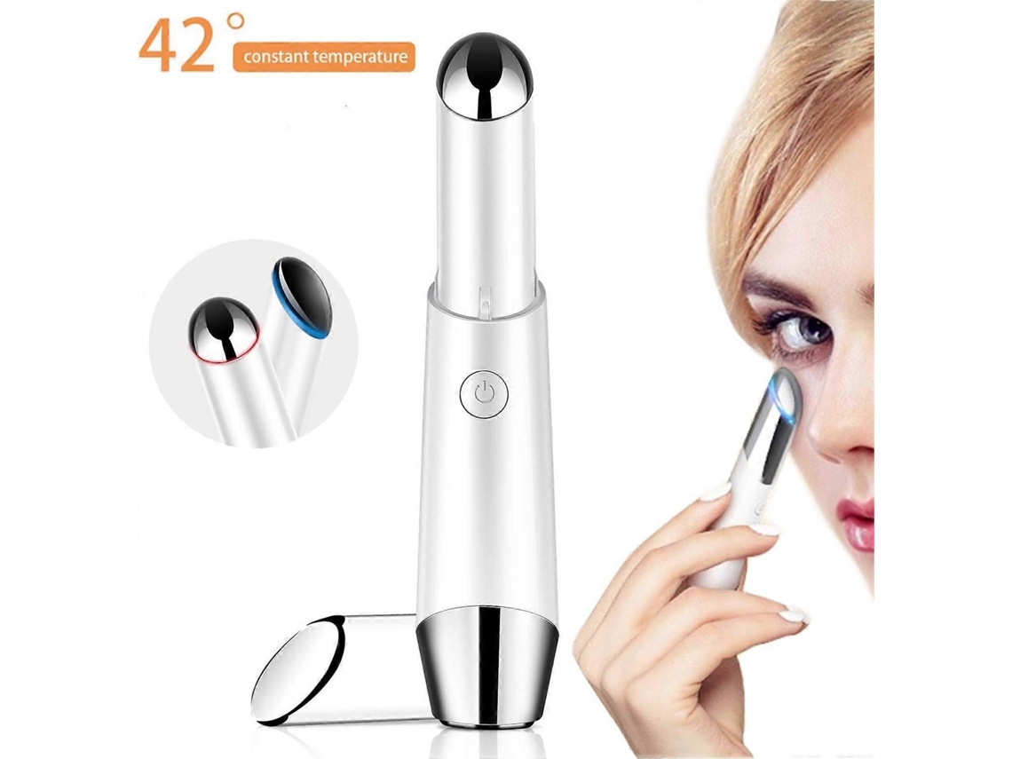 Massageador de Olhos Elétrico Iônico Com 42 Níveis de Ar, Recarregável Via USB, Remove Olheiras, Rugas E Bags Sob Os Olhos