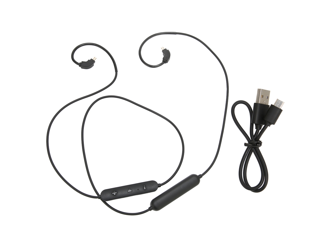 Cable para Auriculares Bluetooth Con Conector de 2 Pines, Micrófono Recargable, Control de Volumen Y Massdrop.