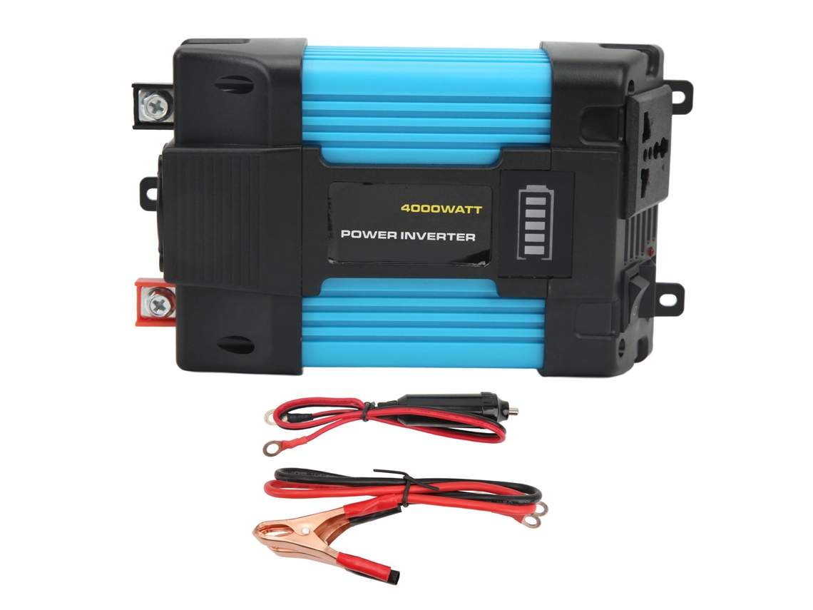 Inversor De Onda Senoidal Modificada 300 W Com Carregamento Rápido Usb Duplo, Indicador Led De Corrente Da Bateria