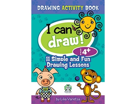 Livro I can draw 11 Simple and Fun Drawing Lessons de Lilia Varetsa (Inglês)