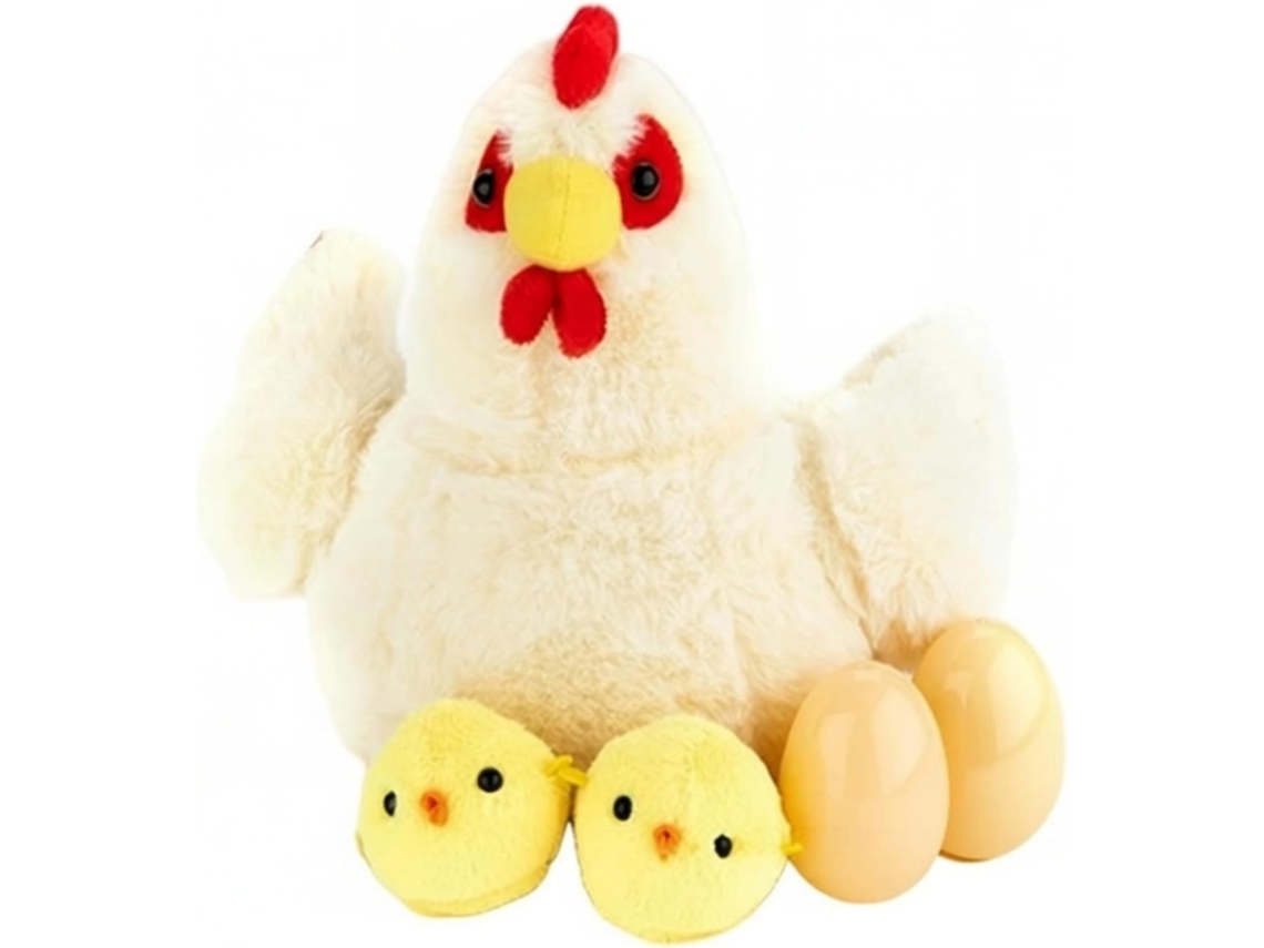 Galinha De Pelúcia Com Zíper Na Barriga, Ovos Ou Pintinhos, Ideal