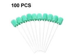 Fasst 100 Hisopos de Cuidado Oral Limpieza Dental Esponja Hexagonal Sin Sabor para Higiene Bucal CUIDADOS