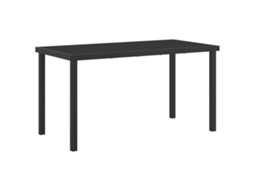 Conjunto de Jantar para Jardim com Almofada 5 Pcs Preto VIME PE MAISON EXCLUSIVE