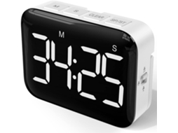 Temporizador De Cozinha Digital Com Tela Led Grande De 4 Polegadas E Temporizador Magnético Slowmoose