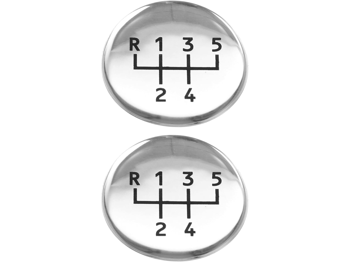 Conjunto De 2 Adesivos Decorativos Para Carros Com Formato Cabeça Jogo,redondos Alavanca...