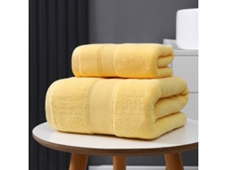 Toalhas De Banho, Super Suaves E Altamente Absorventes, Ideais Para Banho, Mãos, Rosto, Ginásio E Spa.(2 Peças) Amarelo Hexinyigjly