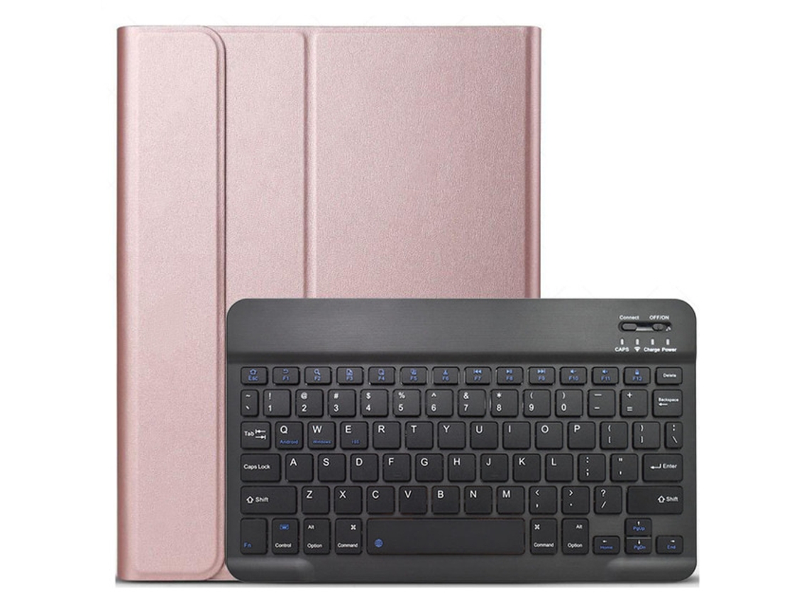 Teclado Bluetooth Com Capa De Couro, Teclado Padrão Em Ouro Rosa E Preto, Galaxy Tab S6 Lite 10.4 P610/p615 Yunzii