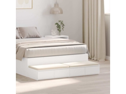 Vidaxl Gavetas De Cama Branco 120 X 36,5 X 16,5 Cm