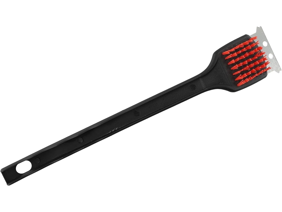 Escova De Nylon Para Churrasco De 41 Cm De Comprimento Com Raspador