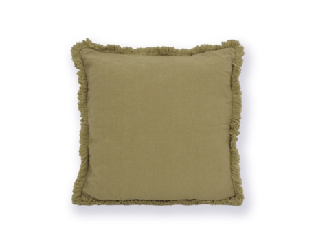 Almofada Decorativa Linho lavado LOVELINEN verde 45x45cm