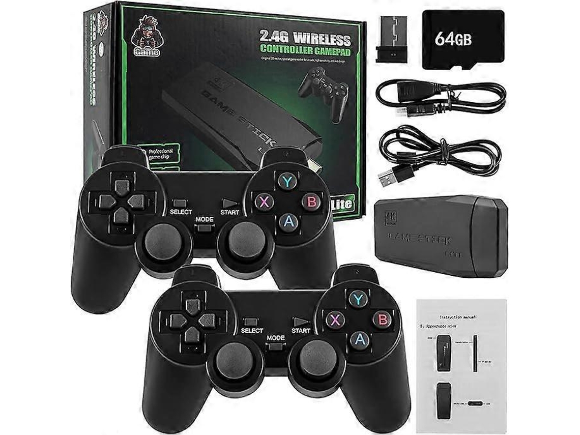 Console de videogame retrô de 2024 com mais de 20.000 entradas HDMI 4K e 2 controles sem fio 4K Brilvibera