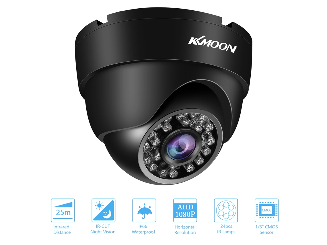 Câmara De Segurança Ahd 1080p 2mp Impermeável Para Exterior, Câmara De Vigilância Analógica