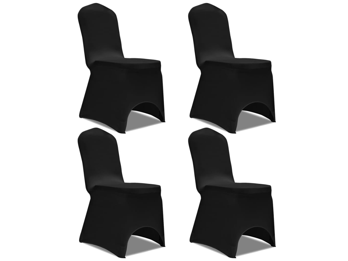 Chair Cover, Chair Covers Vidaxl Preto Tecido (n/a)
