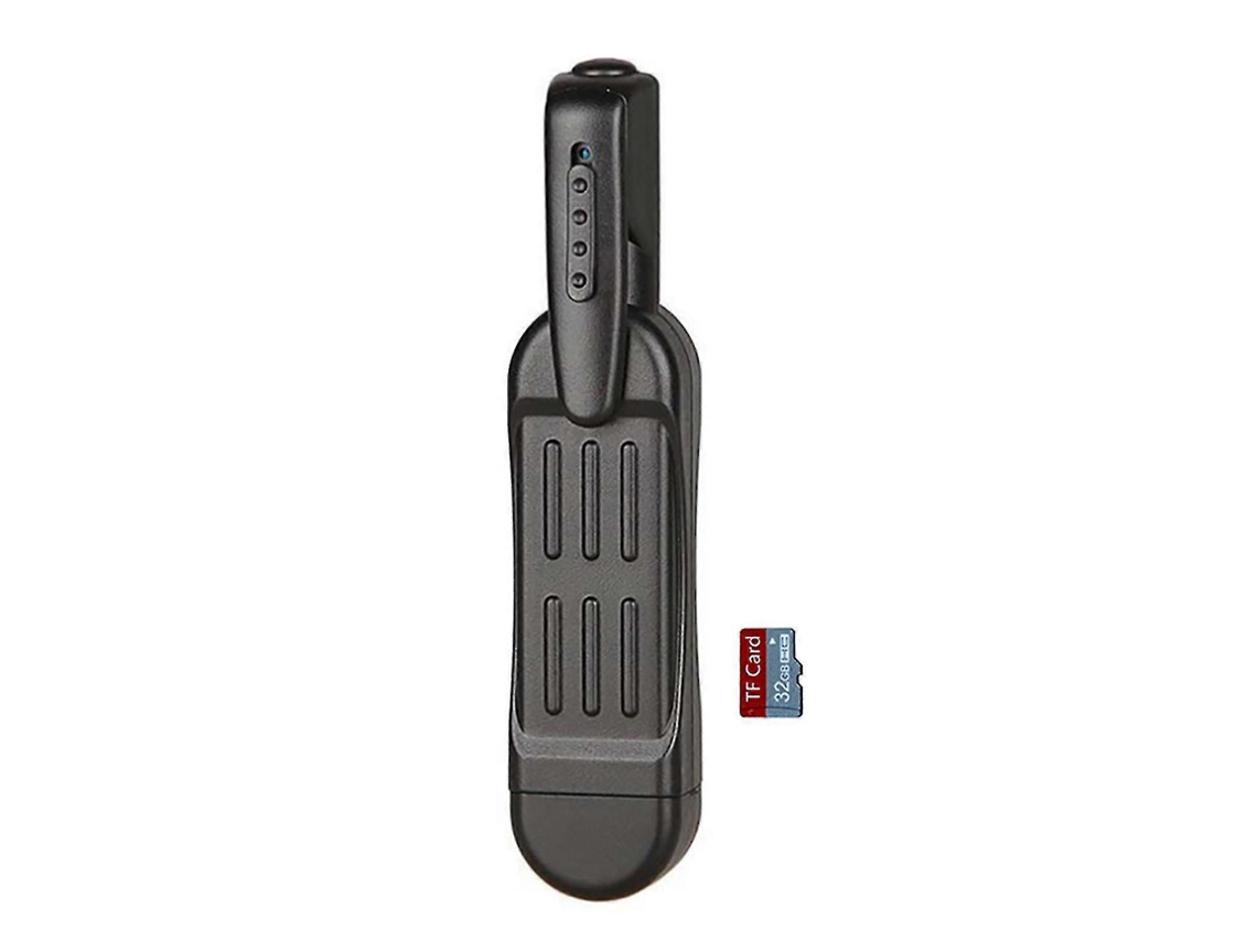 Câmera Corporal Vestível com Clipe, Mini Câmera para Porte no Corpo, Mini Câmera Secreta com Gravador de Vídeo. TAISHENGDA